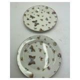 Pair of Jay & Sons Butterfly Plates