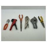 Miscellaneous Lot of Hand Tools: Locking Pliers,