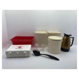 Miscellaneous Lot of Plastic Ware: Food Storage