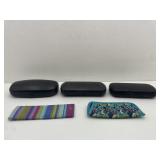 Eye Glass Cases with Eye Glasses