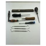 Miscellaneous Lot of Tools: Screwdrivers,
