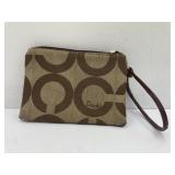 Coach Signature C Jacquard Wristlet Bag
