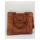 Cognac Leather Tote Bag