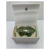 Handcrafted Marble Meenakari Pen Holder with an
