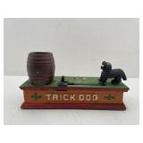 "Trick Dog" Cast Iron Mechanical Coin Bank