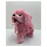 Pink Poodle Battery-Operated Toy Walks and Barks