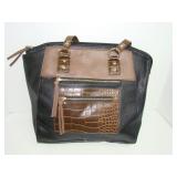 Bueno Black and Brown Handbag Purse