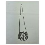 Silver 925 Necklace with Initials BFN