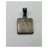925 Silver Pendant with Initials BFN
