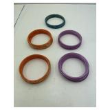 Glitter Bangles: Purple Blue and Orange