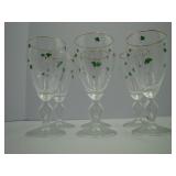 Shamrock Wine Glasses