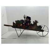 Autumn Wooden/Metal Wheelbarrow
