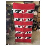 Red Black and White Horse Blanket