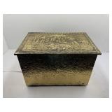 Brass Clad Wooden Box Made in England