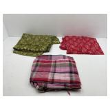 Scarves: Green Pink and Plaid