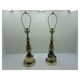 Pair of Brass Table Lamps