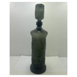 Charcoal Gray Glass Decanter