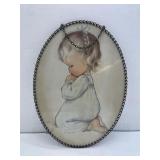 Wall Hanging of Praying Child