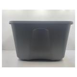 Homz 18 Gallon Gray Storage Tote