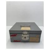 Metal Lock Box with Key