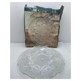 Crystal Clear 15" Frosted Fruit Platter