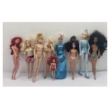 Miscellaneous Lot of Disney Barbie Dolls