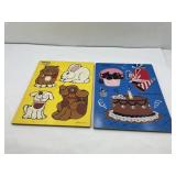Wooden Playskool Block Puzzles