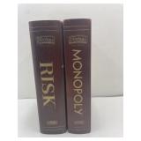 Risk and Monopoly Wooden Game Boxes