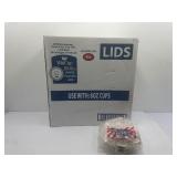 Wincup 1000ct White Plastic Lids for 8oz Cups and