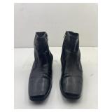 Basic Editions Black Leather Boots Women