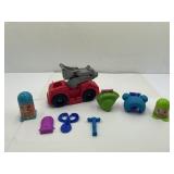 Play-Doh Sets: Hair Salon & Wheels Fire Engine