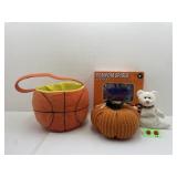 Halloween Items:  Pumpkin, Basket, Beanie,