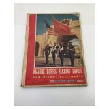 Vintage Hardbound U.S. Marine Corps Recruit Depot