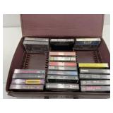 Cassette Tape Holder Case with Cassettes