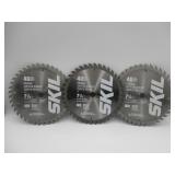 3 Skil 7-1/4' Saw Blades 40T