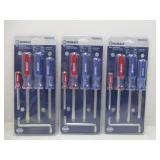 3 Kobalt 5pc Screwdriver Sets