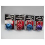4 Master Combination Locks