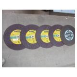 (5) 16' x 5/32' x 1' Masonary Cut Off Wheels