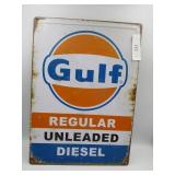 Gulf Metal Sign