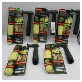 5 Flip Paint Rollers 3/8' Nap