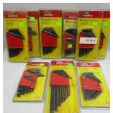 9 Packs SAE/Metric Hex Key Sets