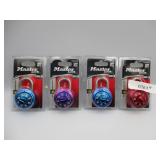 4 Master Combination Locks