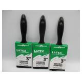 3 General Purpose 3' Paint Brushes
