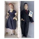 Porcelain Lucy and Ricky dolls, Lucy with