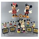 Group of Mickey & Minnie Mouse collectibles,