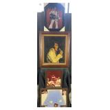 4 Elvis Presley framed wall art, Fred Thrasher
