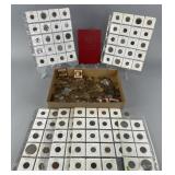 Collection of foreign & domestic coins, 1907