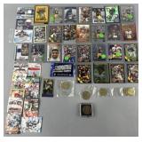 Group of football cards & collectibles, cards