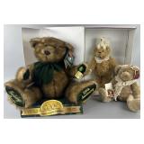 3 collectable bears, 2 100th anniversary Teddy's