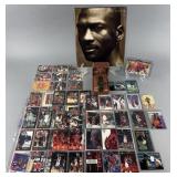 Group of Michael Jordan collectibles: basketball